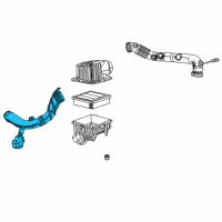 OEM Jeep Compass Air Inlet Duct Diagram - 68247353AA