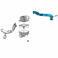 OEM 2018 Jeep Compass Clean Air Duct Diagram - 68303177AA