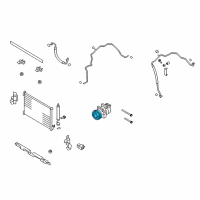 OEM Nissan Rogue Select Clutch Assy-Compressor Diagram - 92660-JM01B