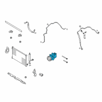 OEM 2014 Nissan Rogue Select Compressor Wo Cl Diagram - 92610-JM01E