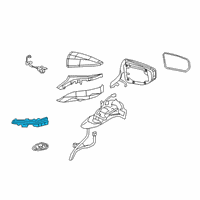 OEM Lexus RC350 Lamp Assembly, Side Turn Diagram - 81740-11020