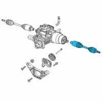 OEM 2017 Chrysler 200 Axle Half Shaft Left Diagram - 68265763AA