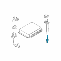 OEM BMW 228i Spark Plug Diagram - 12120040573