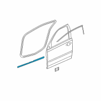 OEM 2005 Pontiac G6 Lower Weatherstrip Diagram - 10386929