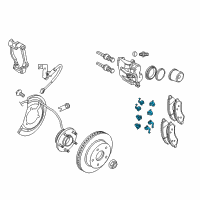 OEM 2008 Chrysler Aspen Spring Ki-Disc Brake Pad Diagram - 5161765AB