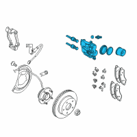 OEM 2006 Dodge Dakota CALIPER-Disc Brake Diagram - 5143358AC