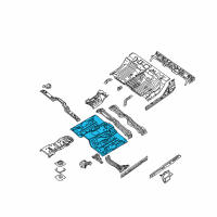 OEM 2015 Nissan Xterra Floor-Front Diagram - G4312-ZS0MA
