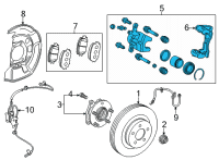 OEM 2022 Toyota Corolla Cross Caliper Diagram - 47730-0A020