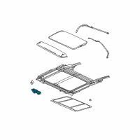 OEM Saturn Motor Asm-Sun Roof Actuator Diagram - 25920112