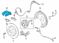 OEM 2020 Buick Encore GX Caliper Diagram - 13532623