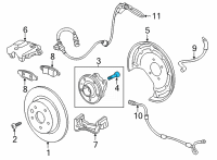 OEM Buick Encore GX Wheel Hub Bolt Diagram - 09599492