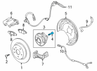 OEM 2022 Buick Encore GX Wheel Hub Bolt Diagram - 09599492