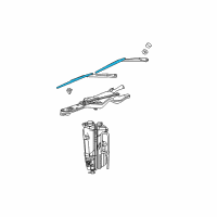 OEM Dodge Dakota Blade-Front WIPER Diagram - WBF00021AB