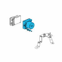 OEM 2004 Saturn Ion Brake Pressure Modulator Valve Assembly (W/ Electronic Brake Control Module) Diagram - 22730061