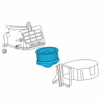 OEM 2002 Toyota Corolla Fan & Motor Diagram - 87103-02021