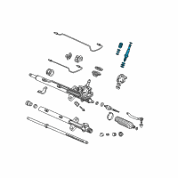 OEM 1999 Acura TL Valve Sub-Assembly, Steering Diagram - 53641-S0K-A01