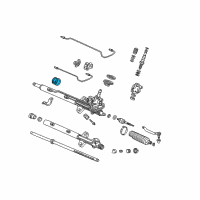 OEM 1999 Acura TL Cushion B, Power Steering Rack Diagram - 53436-S0K-A01