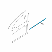 OEM Kia WEATHERSTRIP Assembly-Front Door Belt Diagram - 822102T000