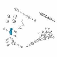 OEM 2017 Ford Flex Front Bracket Diagram - DA8Z-4K360-B