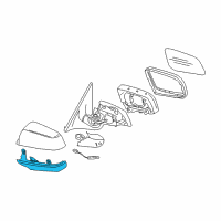 OEM 2010 BMW 550i Lower Housing Section, Left Diagram - 51-16-7-206-633