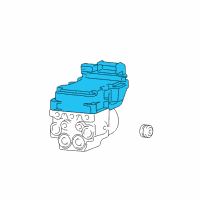 OEM 2008 Dodge Ram 1500 Anti-Lock Brake System Module Diagram - 68031387AD