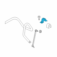 OEM 2013 Cadillac SRX Stabilizer Bar Bracket Diagram - 22783232