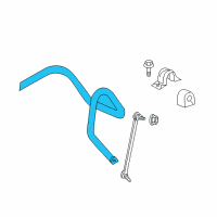 OEM 2015 Cadillac SRX Stabilizer Bar Diagram - 22783230