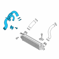 OEM 2016 Ford Mustang Intercooler Hose Diagram - FR3Z-6C646-A