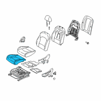 OEM 2021 Kia Forte Pad Assembly-Front Seat Diagram - 88150M6500