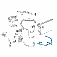 OEM 2012 Chrysler 200 Hose-Heater Supply And Return Diagram - 5058907AE