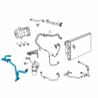 OEM 2011 Chrysler 200 Hose-Heater Return Diagram - 5058725AF