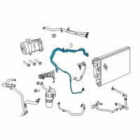 OEM Dodge Avenger Line-A/C Suction And Liquid Diagram - 5058804AB