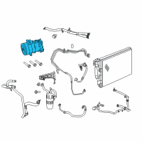 OEM 2013 Chrysler 200 COMPRESOR-Air Conditioning Diagram - 68084913AC