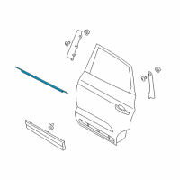 OEM 2015 Lincoln MKC Belt Weatherstrip Diagram - EJ7Z-7825860-C