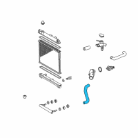 OEM 2009 Scion xD Lower Hose Diagram - 16572-37080