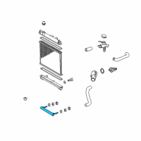 OEM 2008 Scion xD Transmission Cooler Diagram - 16491-21300