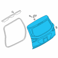 OEM 2016 Ford Escape Lift Gate Diagram - CJ5Z-7840010-A