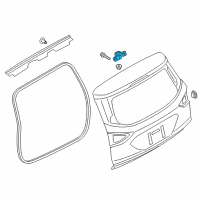 OEM Ford Police Interceptor Utility Hinge Diagram - CJ5Z-7842900-B