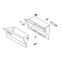 OEM 2018 Lincoln Continental Glove Box Lamp Diagram - GD9Z-14413-A