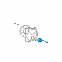 OEM Hyundai Accent Motor-Radiator Cooling Fan Diagram - 25386-25001