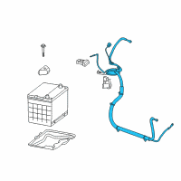 OEM 2007 Chevrolet Impala Negative Cable Diagram - 19115413