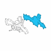 OEM Toyota Tundra Water Pump Gasket Diagram - 6212431070