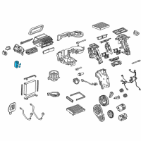 OEM 2016 Cadillac SRX Expansion Valve Diagram - 20782085