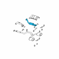 OEM 2000 Pontiac Grand Prix 3Way Catalytic Convertor Assembly (W/ Exhaust Manifold P Diagram - 24507351