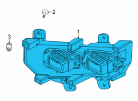 OEM 2021 Ford F-150 LAMP ASY - FOG - FRONT Diagram - ML3Z-15200-D