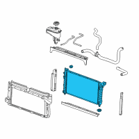 OEM Chevrolet Suburban Radiator Diagram - 84208890