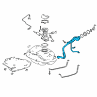 OEM 2019 Toyota Corolla Filler Pipe Diagram - 77210-12611