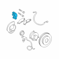 OEM 2004 Chevrolet S10 Caliper, Front Brake Diagram - 18029755