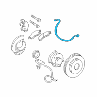 OEM 1998 Oldsmobile Bravada Hose Asm-Front Brake Diagram - 22163515