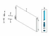OEM 2021 Ford Mustang Mach-E A/C Accumulator Diagram - LJ9Z19C836A